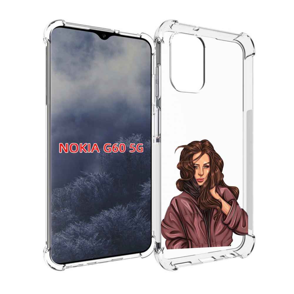 Чехол MyPads Арт-рисунок-девушки для Nokia G60 5G