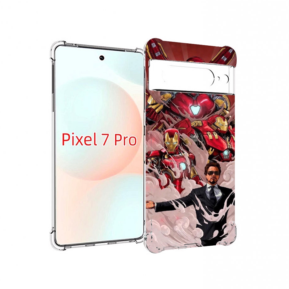 

Чехол Mypads Тони-Старк-И-Костюмы Для Google Pixel 7 Pro, Прозрачный, Tocco