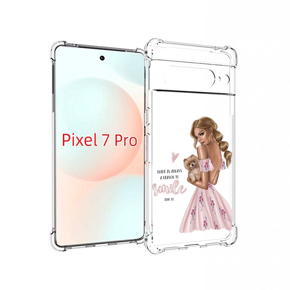 

Чехол Mypads Улыбайся-Чаще Женский Для Google Pixel 7 Pro, Прозрачный, Tocco