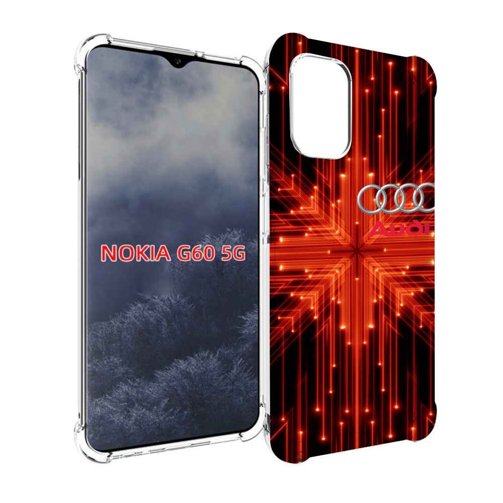 

Чехол MyPads Ауди-на-неоновом-фоне для Nokia G60 5G, Прозрачный, Tocco