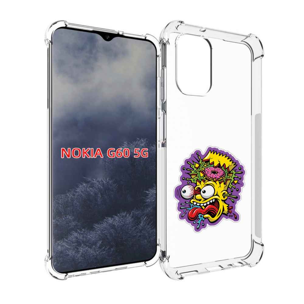

Чехол MyPads Барт-Симпсон для Nokia G60 5G, Прозрачный, Tocco