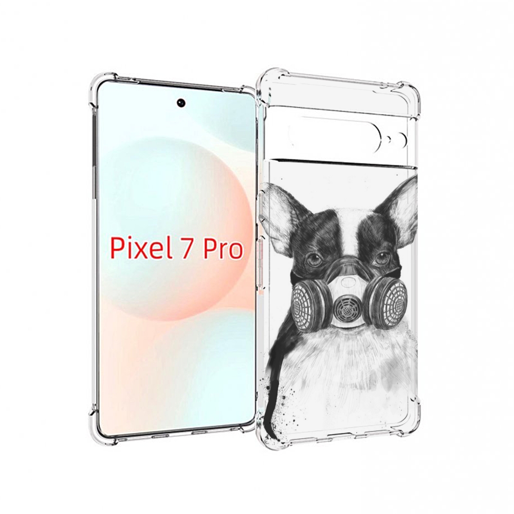 

Чехол Mypads Французский Бульдог Для Google Pixel 7 Pro, Прозрачный, Tocco