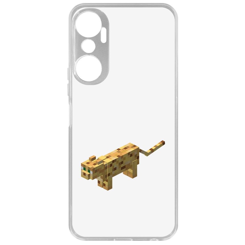 

Чехол-накладка Кейс Minecraft-Оцелот для Infinix Hot 20, Прозрачный