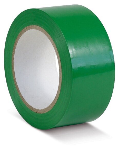 Лента для разметки самоклеящаяся Vell 33 м х 100 мм, зеленый (Standart) лента для разметки vell самоклеящаяся 33 м х 100 мм красный standart
