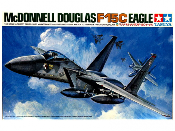 фото Сборная модель 61029 tamiya 1/48 mcdonnell douglas f-15c eagle с 1 фигурой