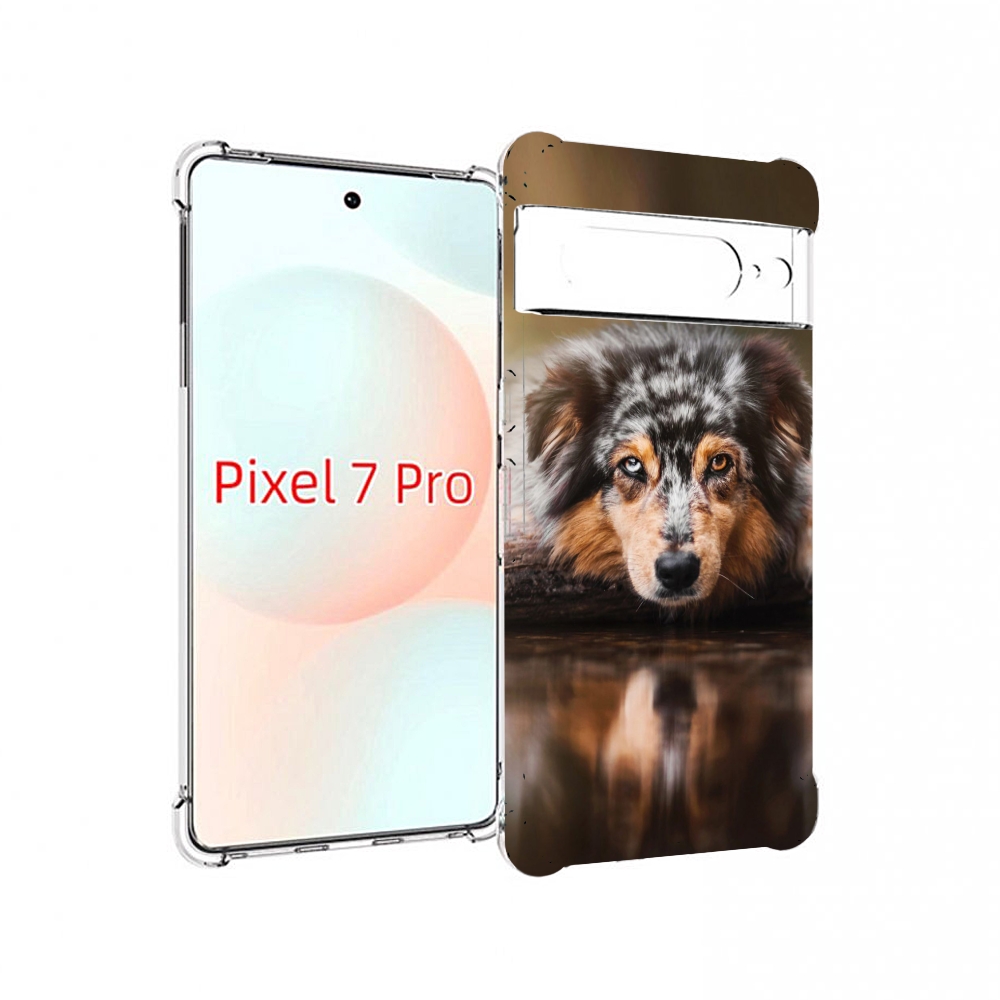 

Чехол Mypads АвстралииСкая Овчарка Для Google Pixel 7 Pro, Прозрачный, Tocco