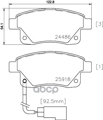 

Комплект задних тормозных колодок Hella 8db355012781 для Ford TRANSIT