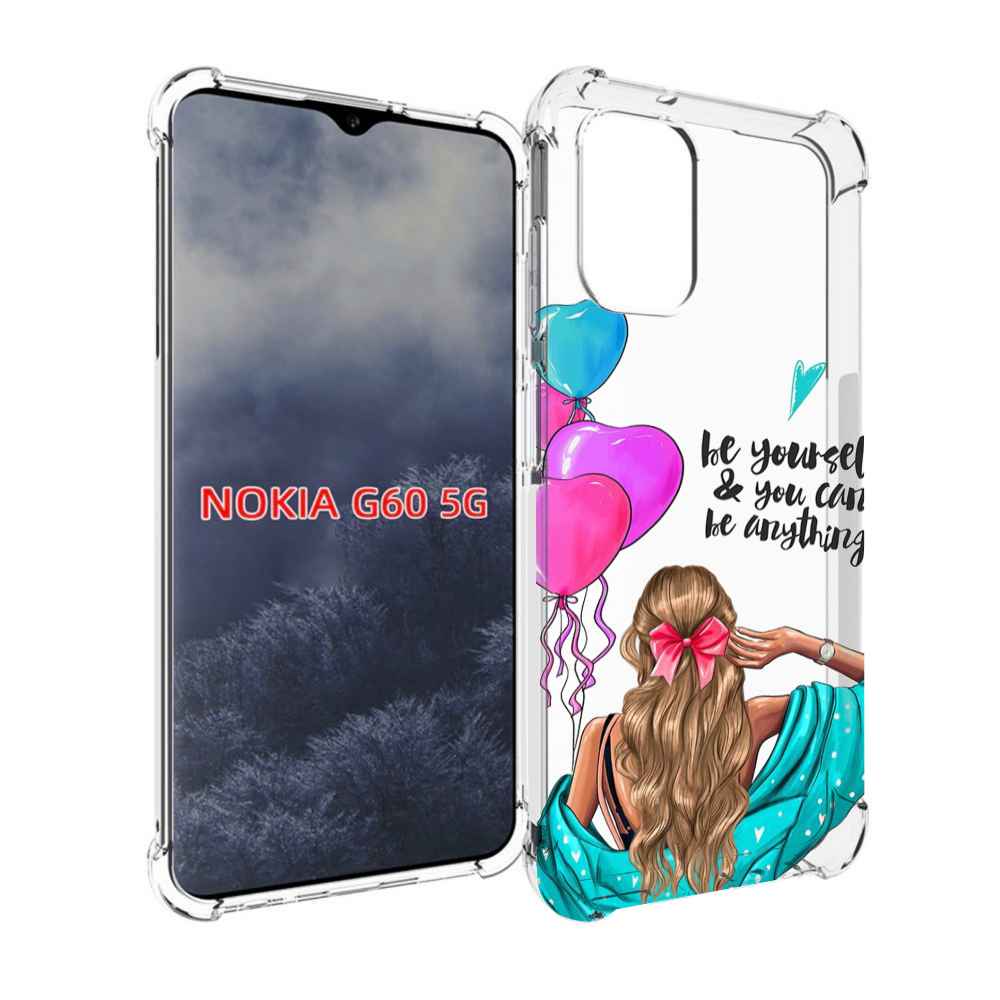 

Чехол MyPads Будь-собой для Nokia G60 5G, Прозрачный, Tocco