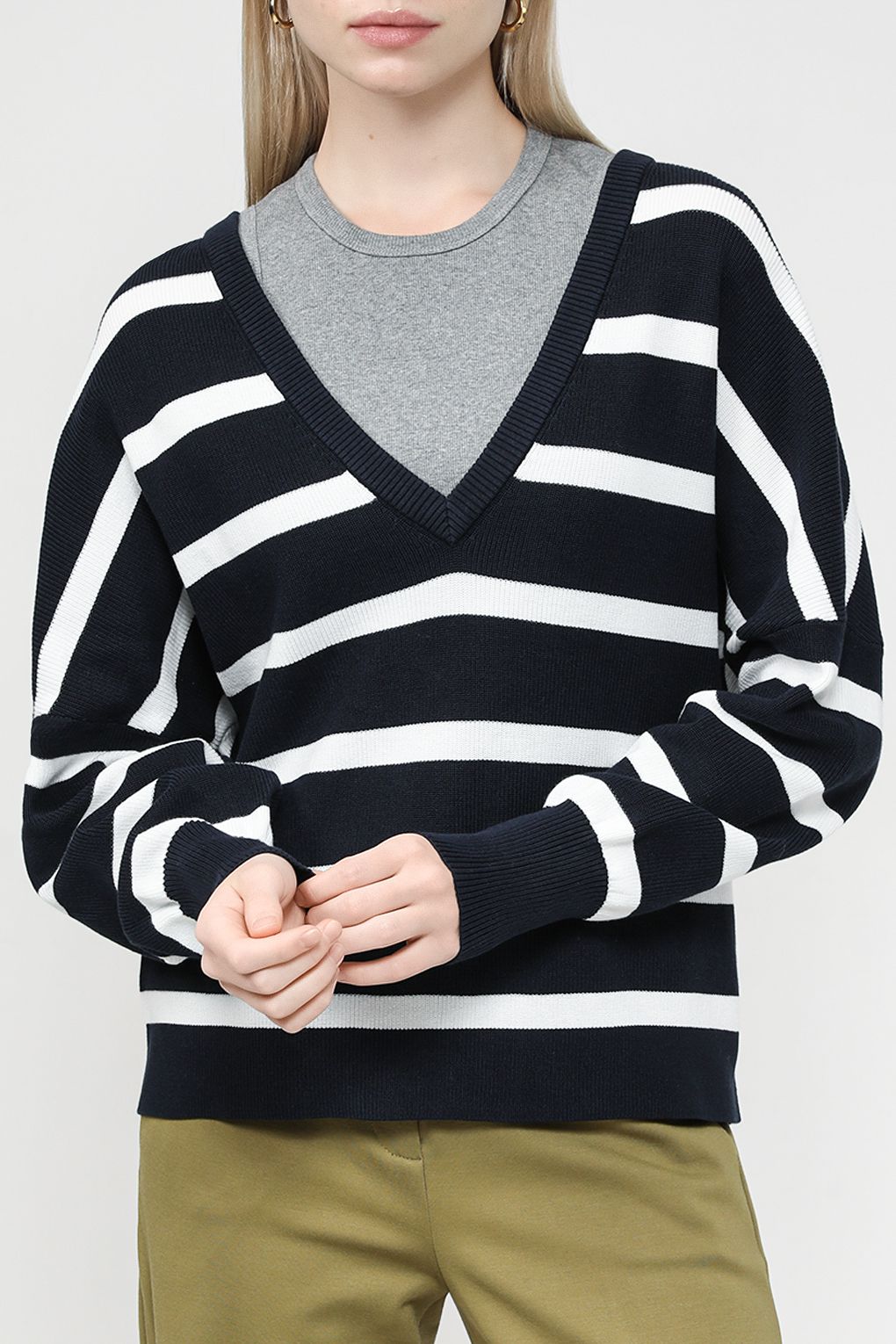 

Пуловер женский Esprit Casual 083EE1I336 синий M, 083EE1I336
