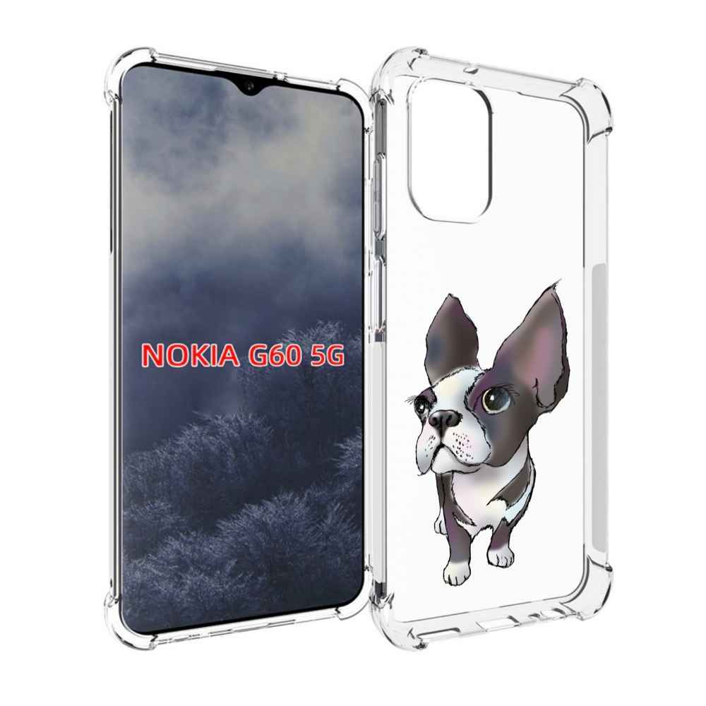 

Чехол MyPads Бульдожка для Nokia G60 5G, Прозрачный, Tocco
