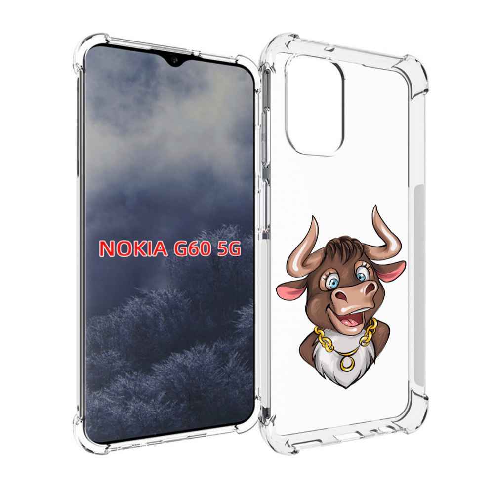 

Чехол MyPads Бычок для Nokia G60 5G, Прозрачный, Tocco