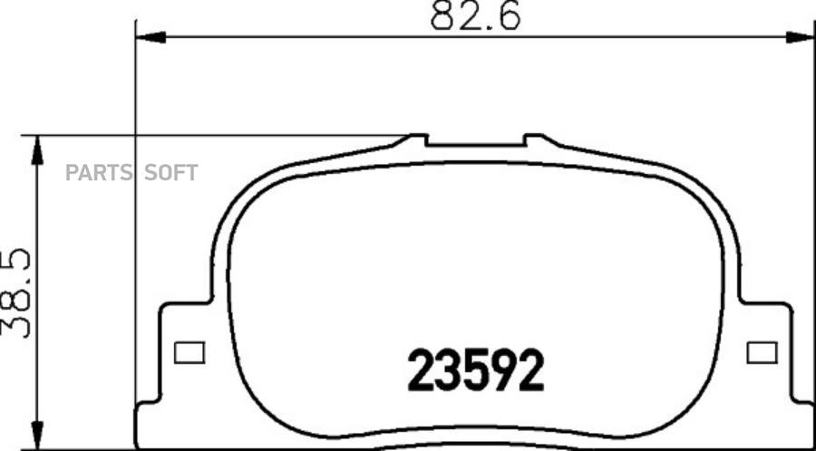 

Тормозные колодки HELLA PAGID/BEHR Nao 8DB355027731