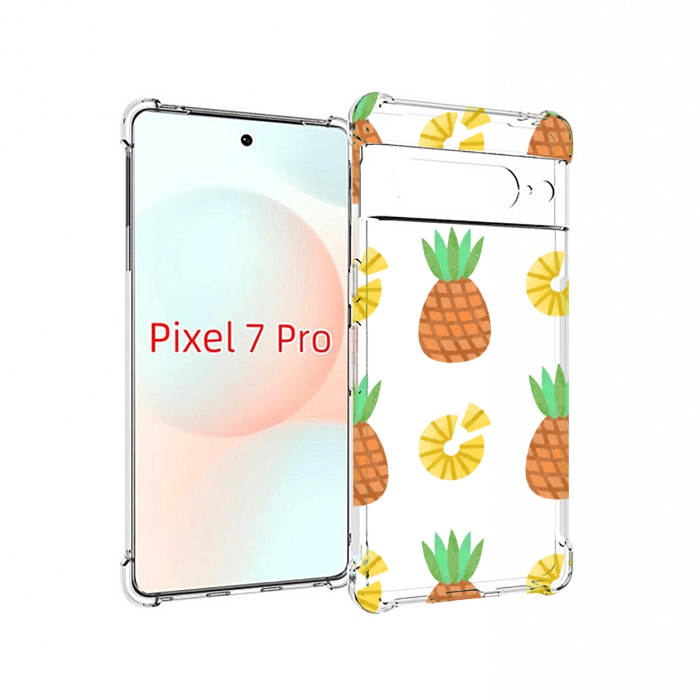 

Чехол Mypads Ананасики Для Google Pixel 7 Pro, Прозрачный, Tocco
