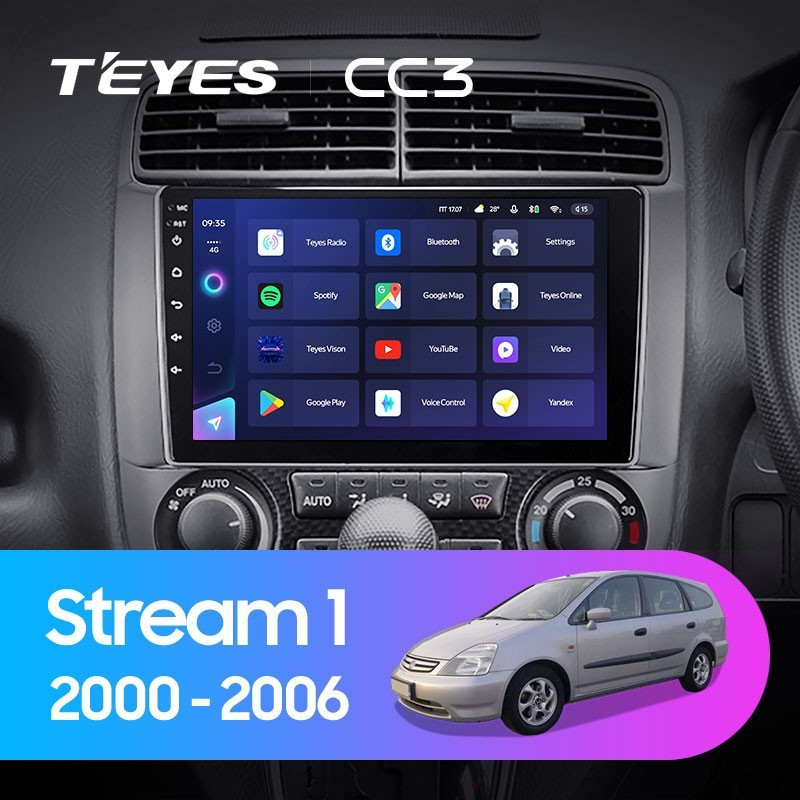 Штатная магнитола Teyes CC3L 4/64 Honda Stream 1 (2000-2006)