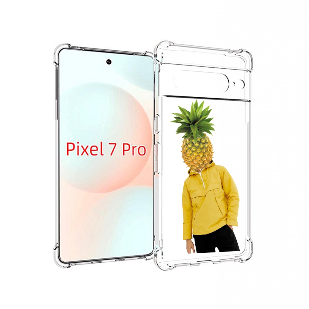 

Чехол Mypads Ананасовая-Голова Для Google Pixel 7 Pro, Прозрачный, Tocco
