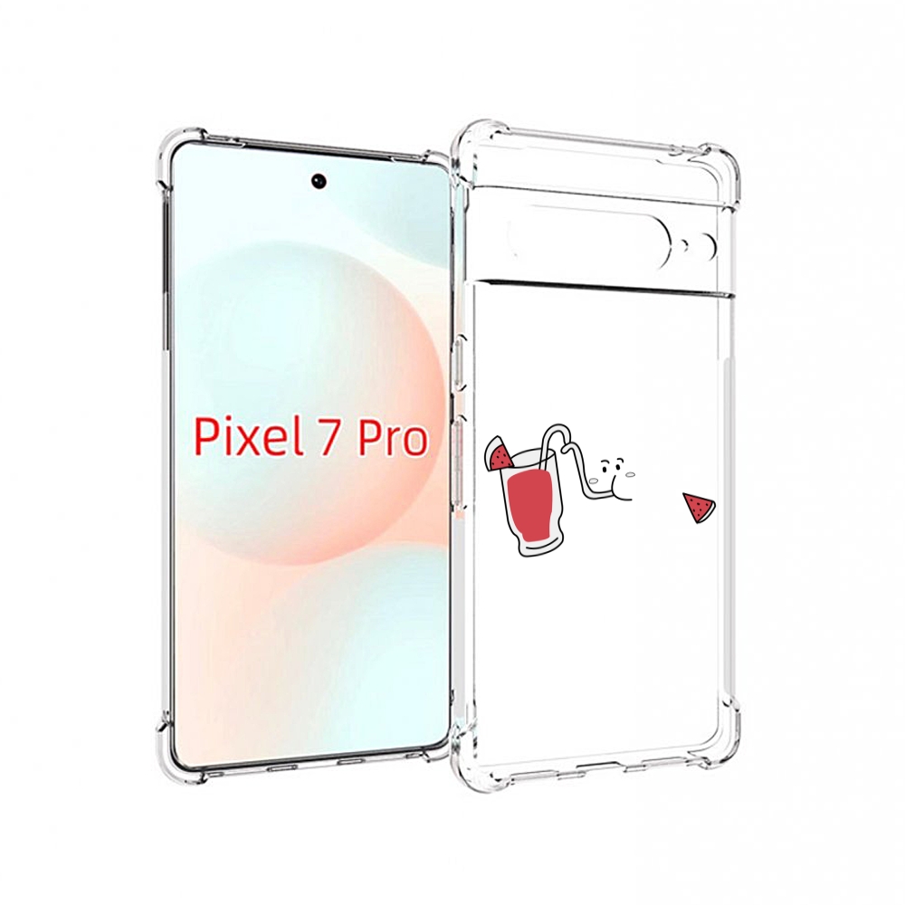 

Чехол Mypads Арбузный-Напиток Для Google Pixel 7 Pro, Прозрачный, Tocco