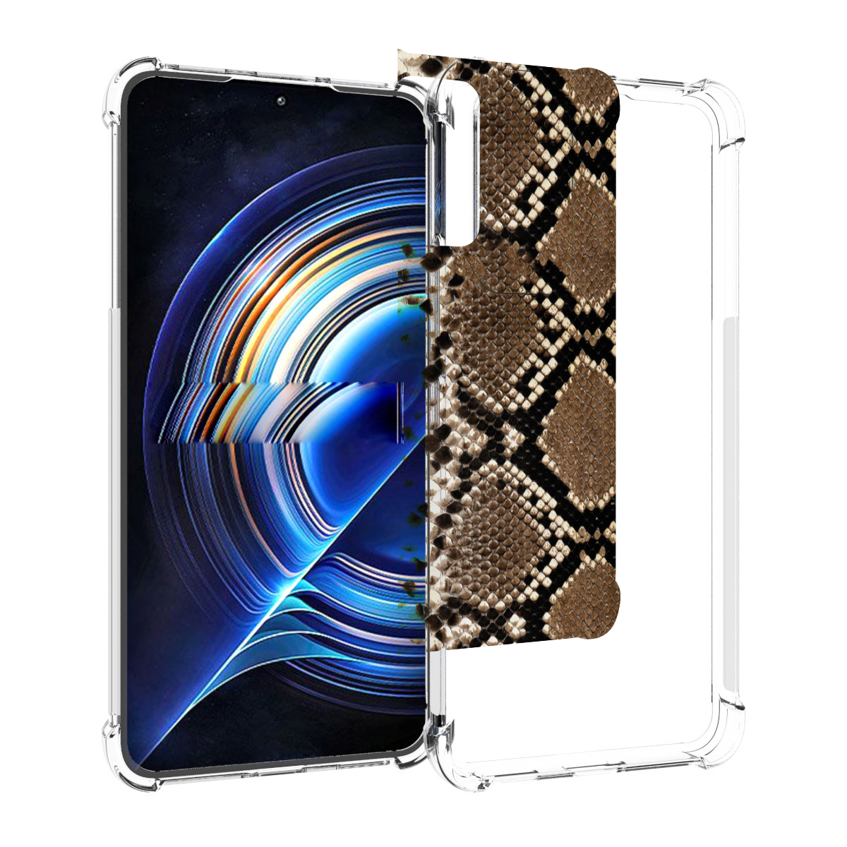 

Чехол MyPads змеиная кожа для Tecno Camon 19 Neo, Прозрачный, Tocco