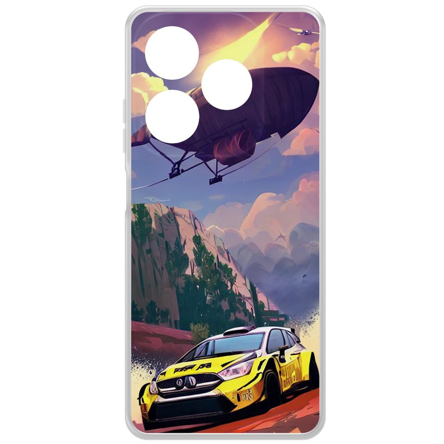 

Чехол-накладка Krutoff Гонка для INFINIX Smart 8 Plus, Прозрачный