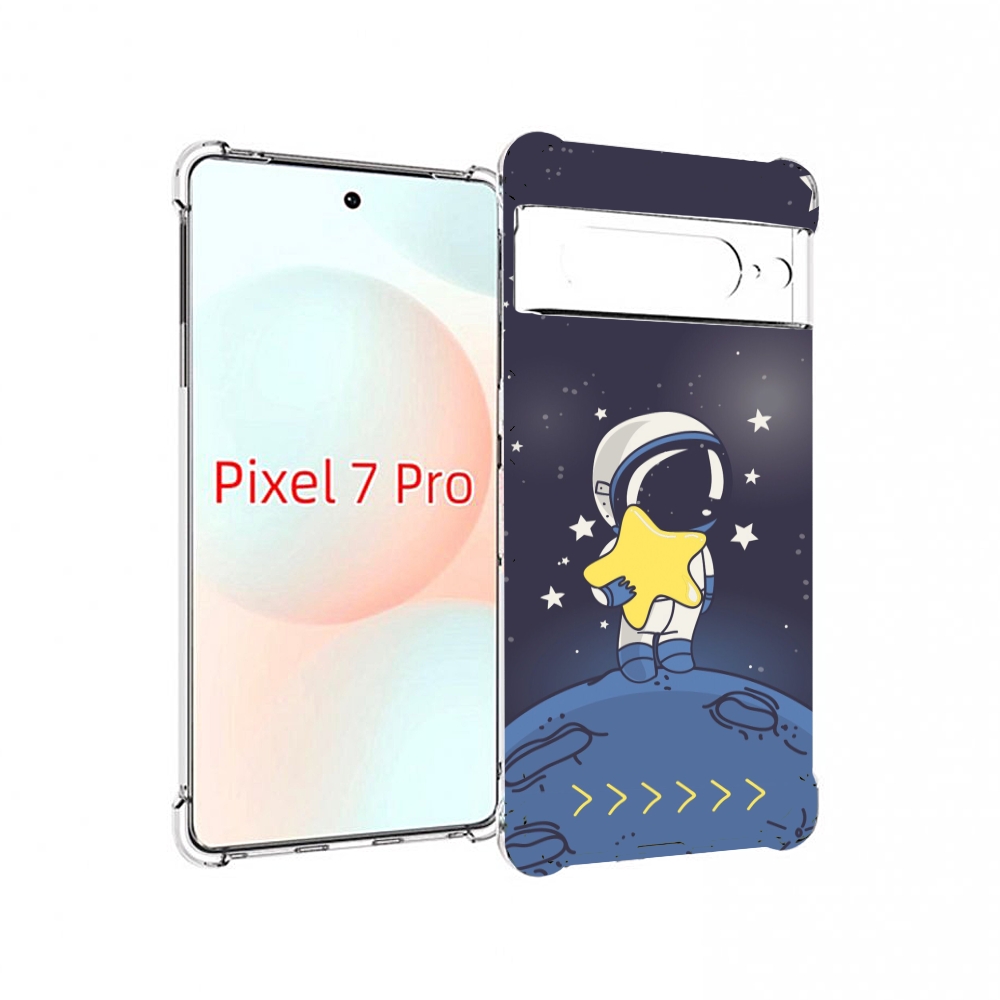 

Чехол Mypads Астронавт С Звездочкой Для Google Pixel 7 Pro, Прозрачный, Tocco