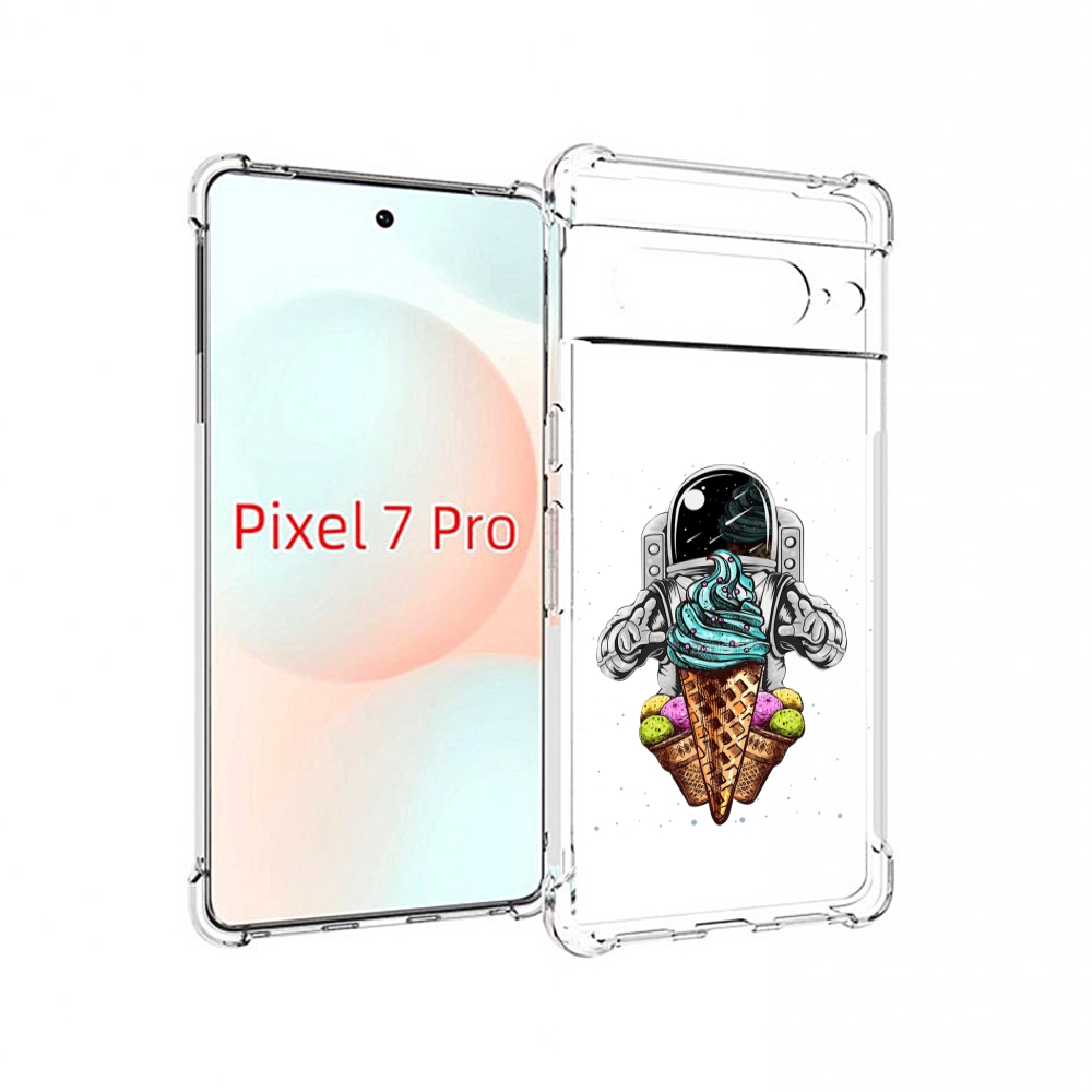

Чехол Mypads Астронавт-Любит-Мороженное Для Google Pixel 7 Pro, Прозрачный, Tocco