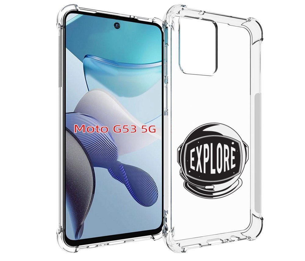Чехол бампер MyPads Explore для Motorola Moto G53 противоударный
