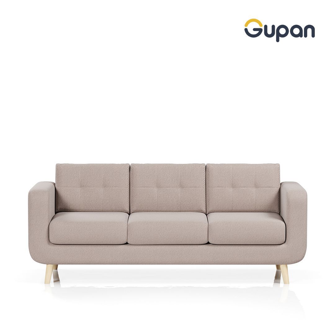 Диван Gupan Франко, материал Велюр, Amigo Beige, беспружинный