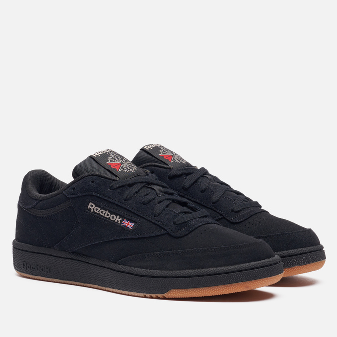 фото Кроссовки женские reebok club c 85 черные 42.5 eu