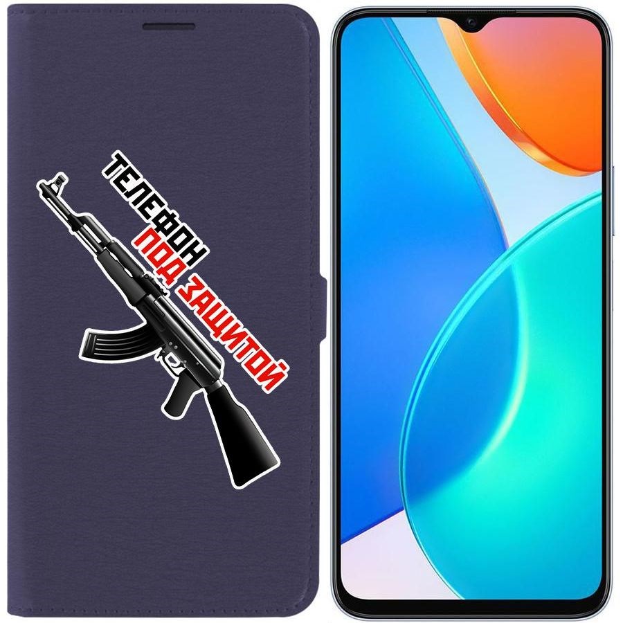 

Чехол-книжка Eco Book для Honor X6 Телефон под защитой, Синий