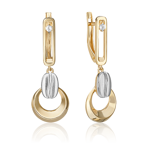 

Серьги из желтого золота с топазом PLATINA jewelry 02-4921-01-201-1121, 02-4921-01-201-1121