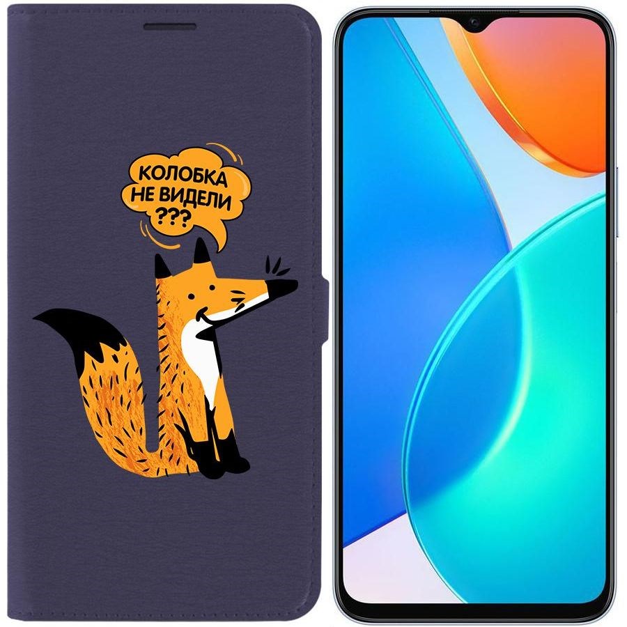 

Чехол-книжка Eco Book для Honor X6 Лиса, Синий