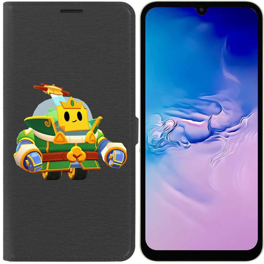 

Чехол-книжка Эко для Samsung Galaxy A24 (A245) Brawl Stars-Изумрудный Принц Спраут