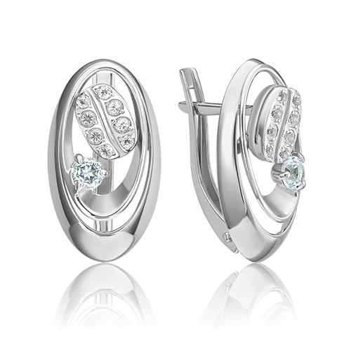 

Серьги из белого золота с топазом PLATINA jewelry 02-4923-00-201-1120, 02-4923-00-201-1120