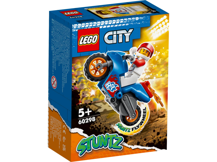 Конструктор LEGO City Реактивный трюковый мотоцикл 60298 конструктор lego city трюковый самолет 60323