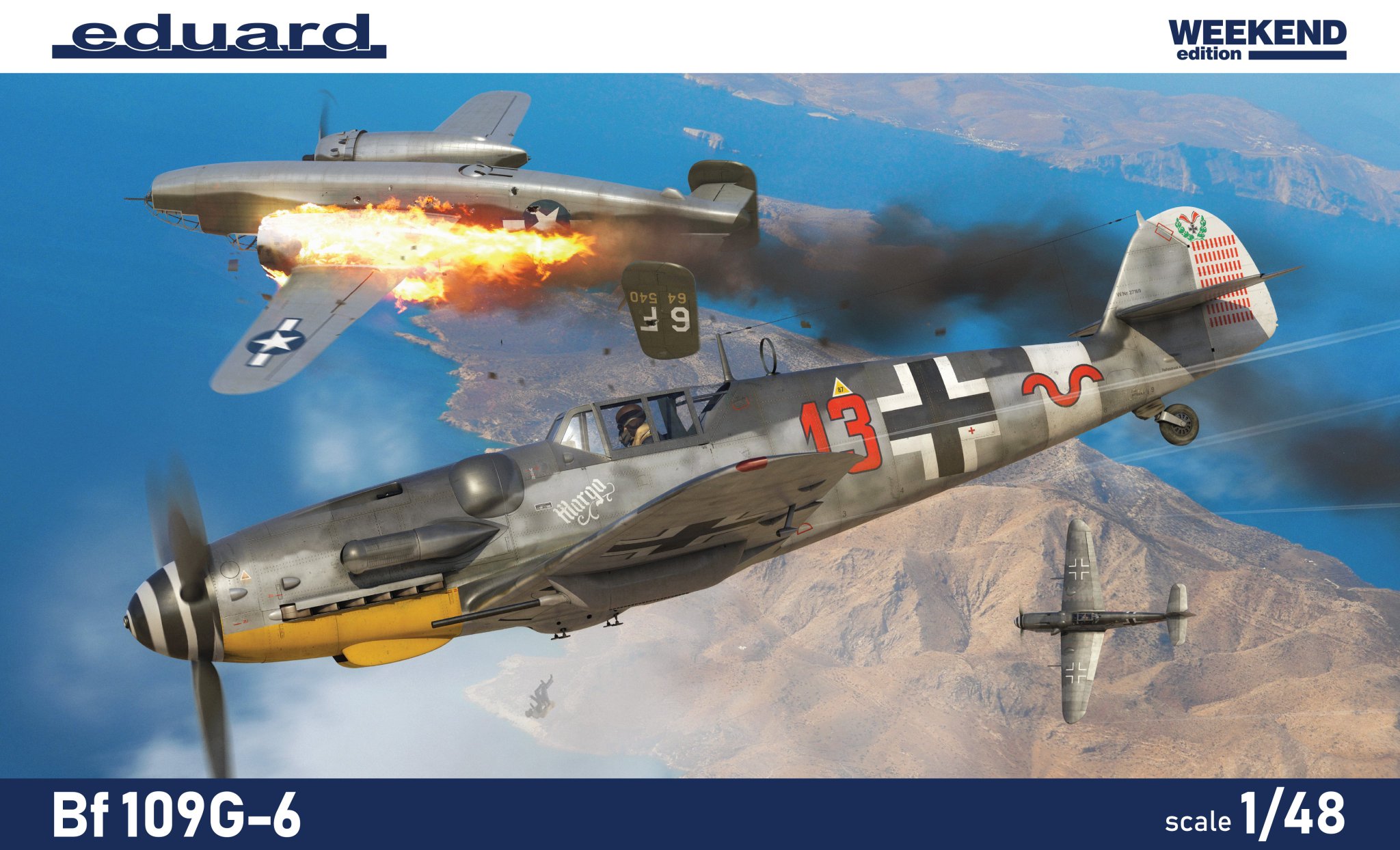

Сборная модель Eduard 1/48 Истребитель Bf 109G-6 84173