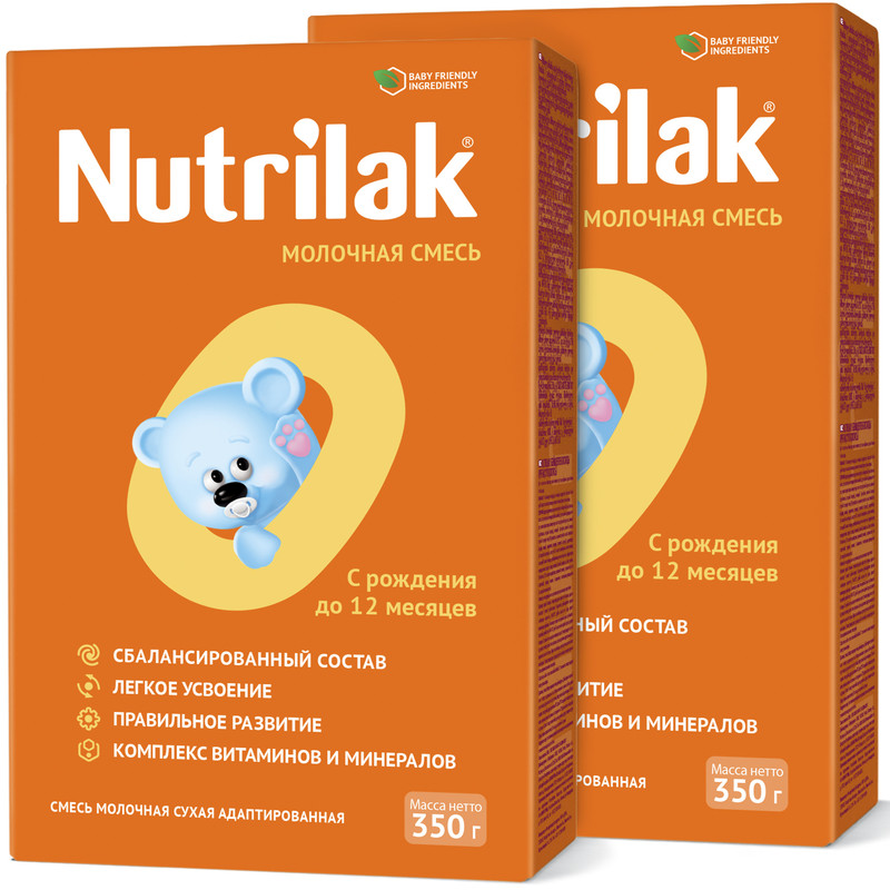

Молочная смесь Nutrilak 0, с 0 до 12 мес., Нутрилак, 350 г. (2 штуки)