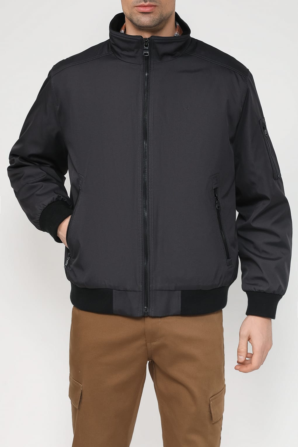 

Куртка мужская Calvin Klein CM002578 серая 2XL, Серый, CM002578
