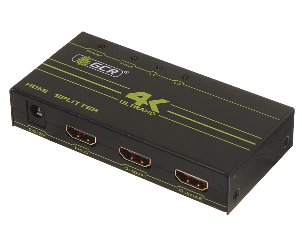 

Сплиттер GCR Greenline v1.4 HDMI x1 - HDMI x2 GL-v102C, GL-v102C