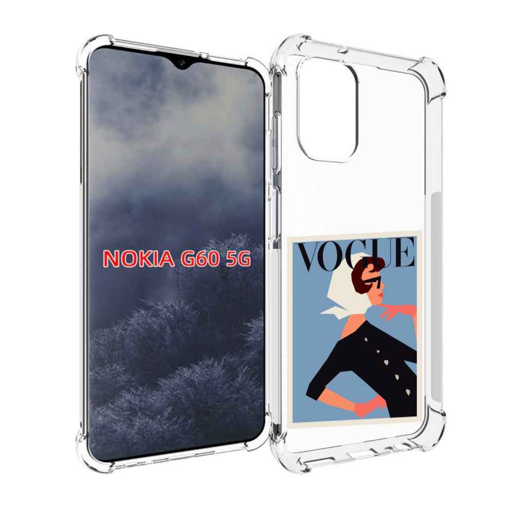 

Чехол MyPads Вогуе картинка для Nokia G60 5G, Прозрачный, Tocco