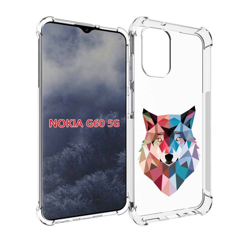 

Чехол MyPads Геометрический-волк для Nokia G60 5G, Прозрачный, Tocco