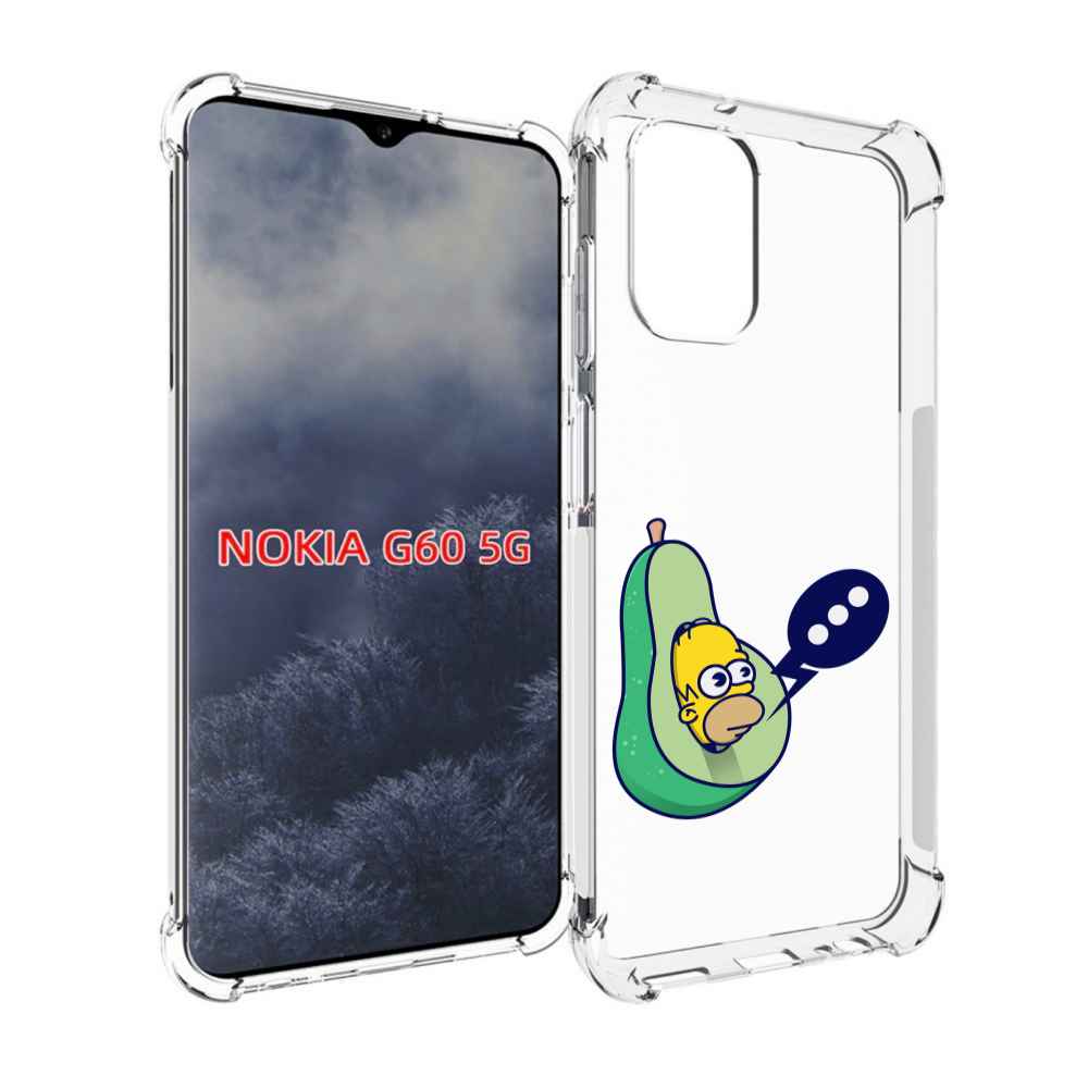 

Чехол MyPads Гомер-авокадо для Nokia G60 5G, Прозрачный, Tocco