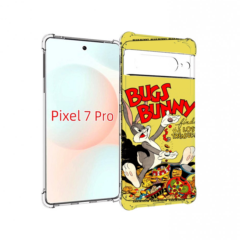 

Чехол Mypads Бакс-Банни-И-Еда Для Google Pixel 7 Pro, Прозрачный, Tocco