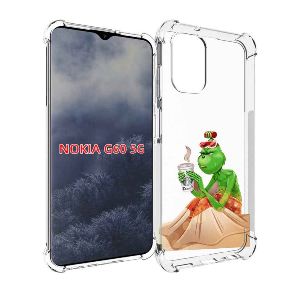 

Чехол MyPads Гринч-в-платье для Nokia G60 5G, Прозрачный, Tocco