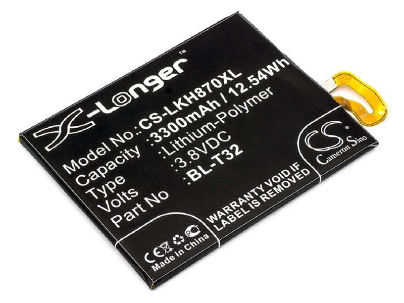 

Аккумулятор CameronSino для LG AS993/VS996 CS-LKH870XL 3.8V 3300mAh 12.54Wh 066018, LG AS993 / VS996
