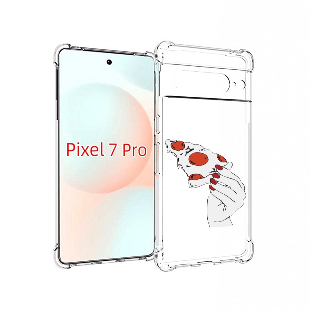 

Чехол Mypads Белая-Пицца Для Google Pixel 7 Pro, Прозрачный, Tocco