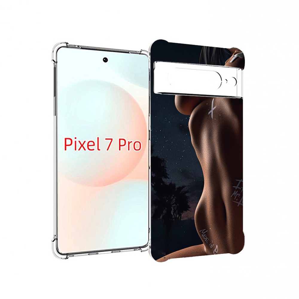 

Чехол Mypads Белые-Татуировки-На-Теле Для Google Pixel 7 Pro, Прозрачный, Tocco