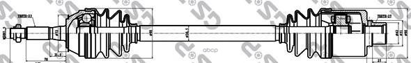 

Привод В Сборе Renault Trafic Bus (T5 T6 T7) GSP 250006, 250006