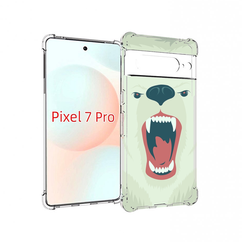 

Чехол Mypads Белый-Медведь Для Google Pixel 7 Pro, Прозрачный, Tocco