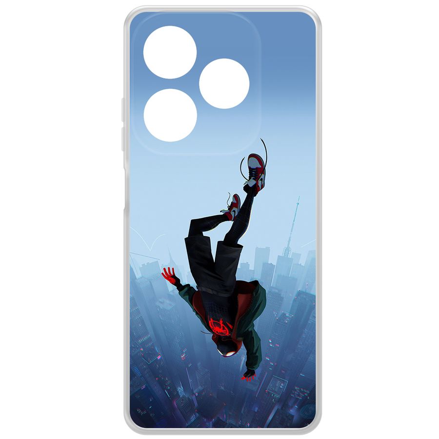 

Чехол-накладка Krutoff Человек-Паук. Майлз Моралес для INFINIX Smart 8 Plus, Прозрачный