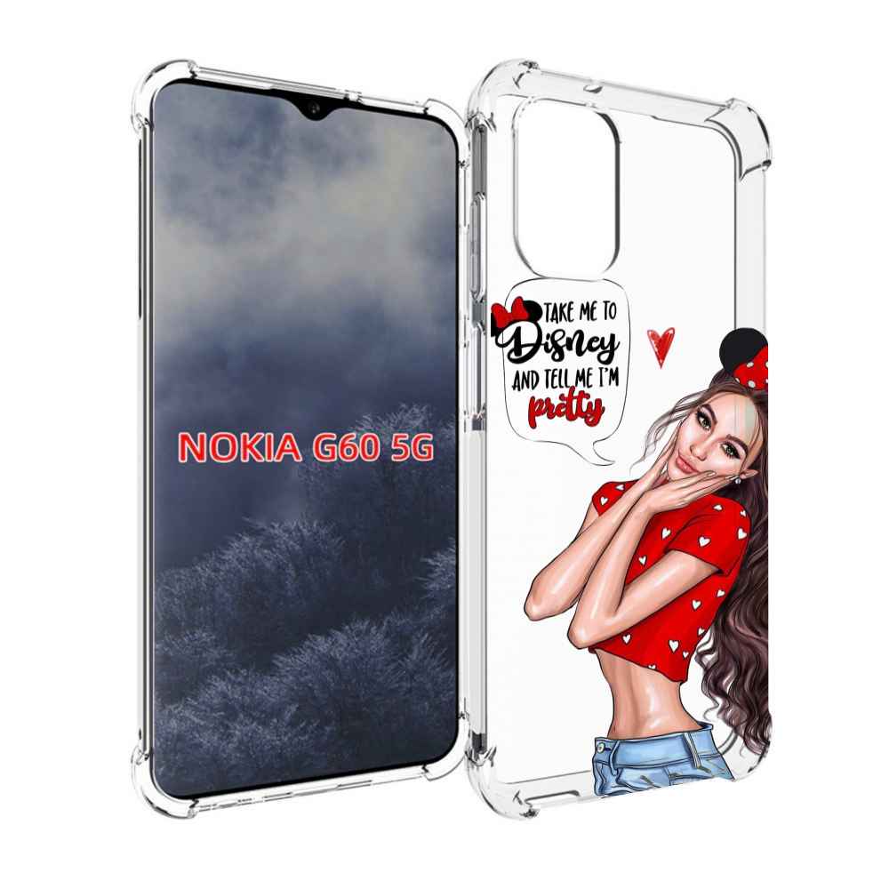 

Чехол MyPads Девушка-Мини женский для Nokia G60 5G, Прозрачный, Tocco