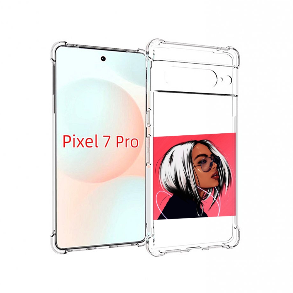 Чехол Mypads Блондинка-В-Прозрачных-Очках Женский Для Google Pixel 7 Pro